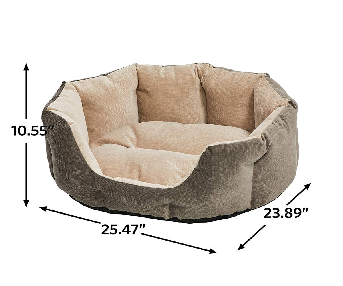 QuietTime Deluxe Gray Tulip Bed (Small) - Shopivet.com