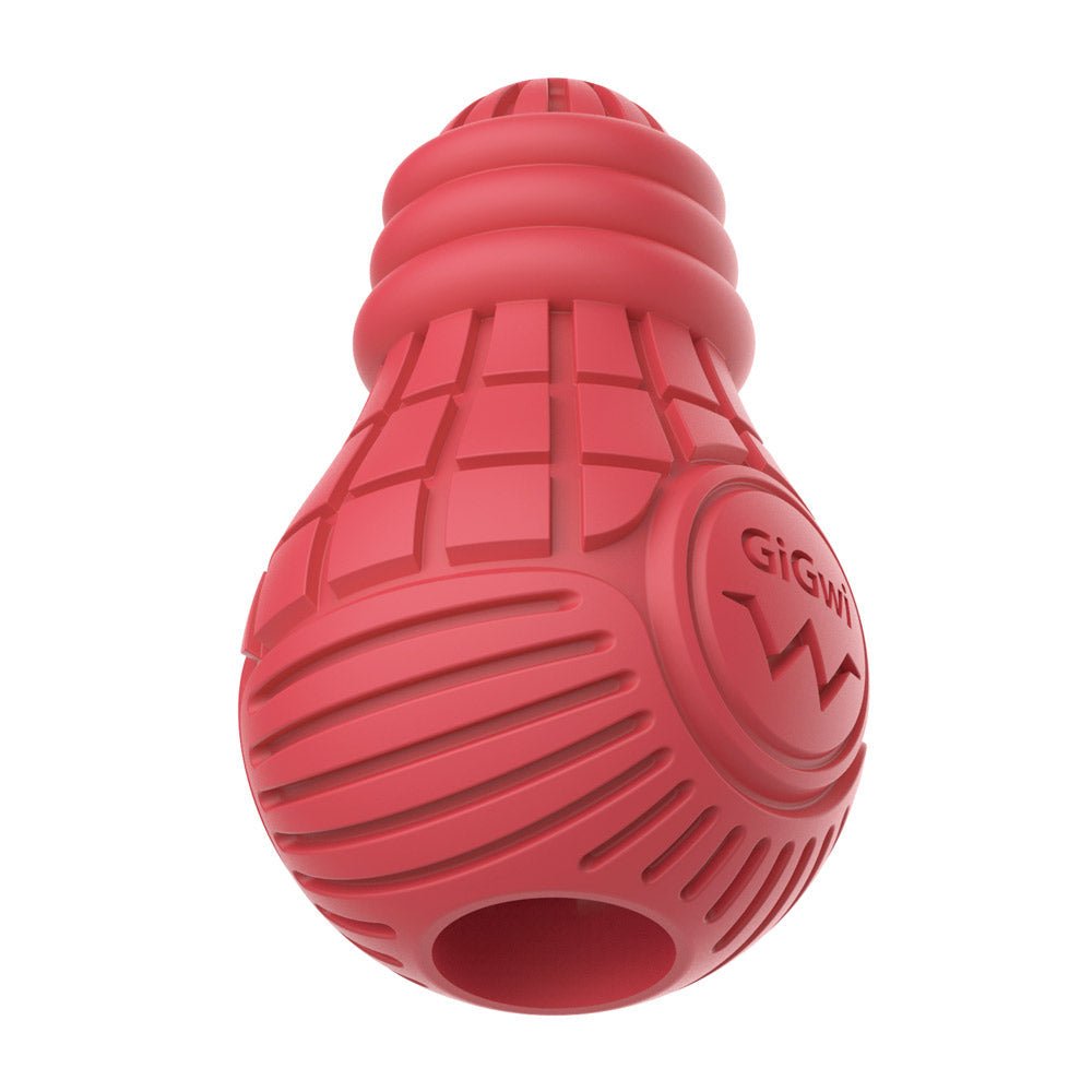 Red Bulb Dispensing Treat Dog Toy – Medium - Shopivet.com