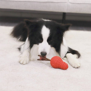 Red Bulb Dispensing Treat Dog Toy – Medium - Shopivet.com