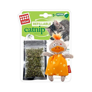 Refillable Catnip (Duck) with 3 Catnip Teabags in Ziplock bag - Shopivet.com