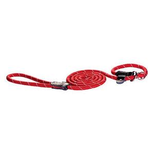 Rogz Classic Rope Long Dog Leash - RED L - Shopivet.com