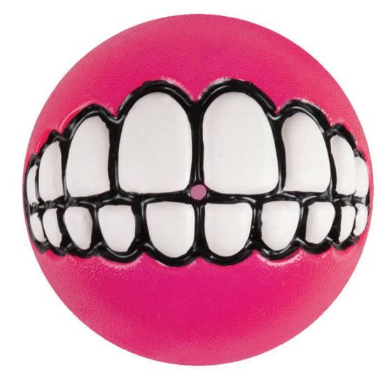 Rogz Grinz Ball Dog Toy - PINK S - Shopivet.com