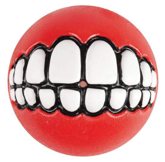 Rogz Grinz Ball Dog Toy - RED M - Shopivet.com
