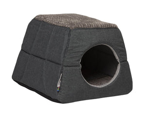 Rogz Oslo Igloo Pod Cat Bed - OLIVE MEDIUM - Shopivet.com