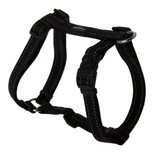 Rogz Utility Reflective Stitching Dog Harness - BLACK Medium - Shopivet.com
