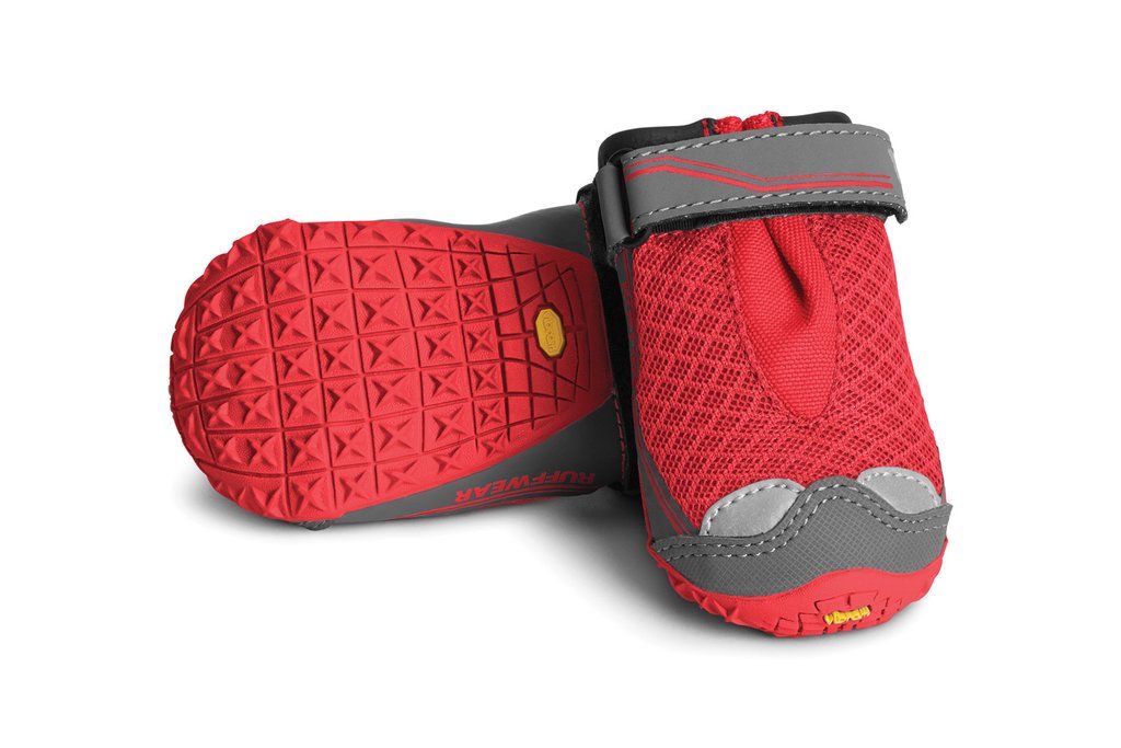 Ruffwear Grip Trex One Pair Dog Boots - RED 2" - Shopivet.com