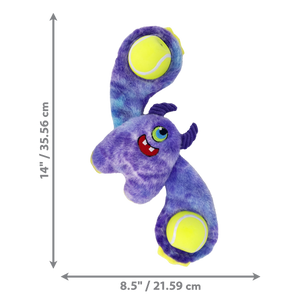 Kong Woozles Monster Squeaker Plush Dog Toy - Medium