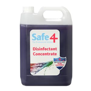 Safe4 Concentrated Disinfectant Cleaner, Lavender Scent, Enhanced Formula, 5 L