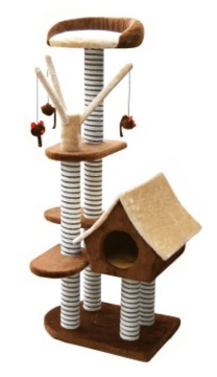 SAGRADA Cat Scratching Pole - Brown - Shopivet.com