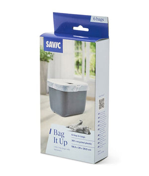 Savic Bag It Up Hop In Cat Litter Tray Liner 6pcs - Shopivet.com