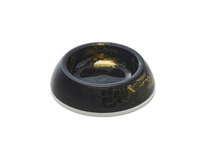 Savic Delice Cat Bowl Marble - Black/Gold 0.2l - Shopivet.com