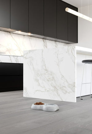 Savic Delice Double Cat Bowl Marble - 0.2l - Shopivet.com