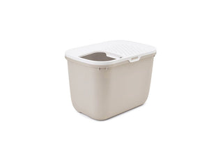 Savic Hop In Top Entry Cat Litter Tray - MOCCA - Shopivet.com