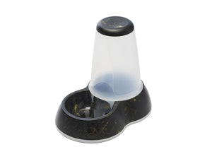 Savic Loop Pet Food Store Dispenser Marble - Black/Gold 3.0l - Shopivet.com
