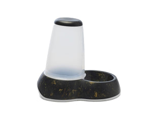 Savic Loop Pet Food Store Dispenser Marble - Black/Gold 3.0l - Shopivet.com