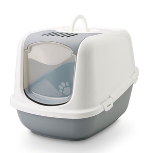 Savic Nestor Jumbo Cat Toilet Home - GREY - Shopivet.com