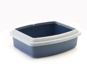 Savic Oval - Shaped Cat Litter Tray with Rim - JUMBO - Shopivet.com