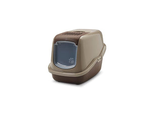 Savic Nestor Cat Toilet Home - CHOCOLATE BROWN