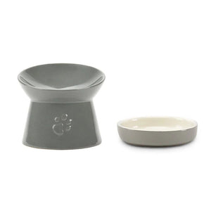 Scruffs Classic Raised Feeder Cat Bowl - Grey 12cm - Shopivet.com