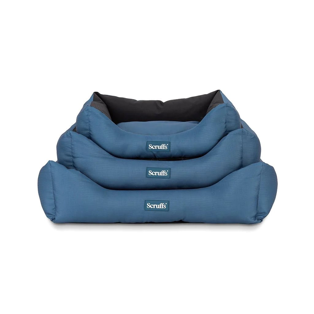 Scruffs Expedition Box Dog Bed - Atlantic Blue Medium - Shopivet.com