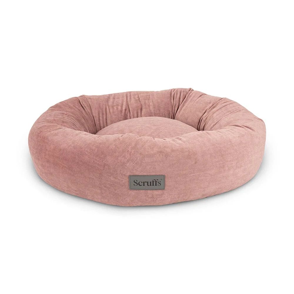 Scruffs Oslo Donut Dog Bed - Blush Pink Medium - Shopivet.com