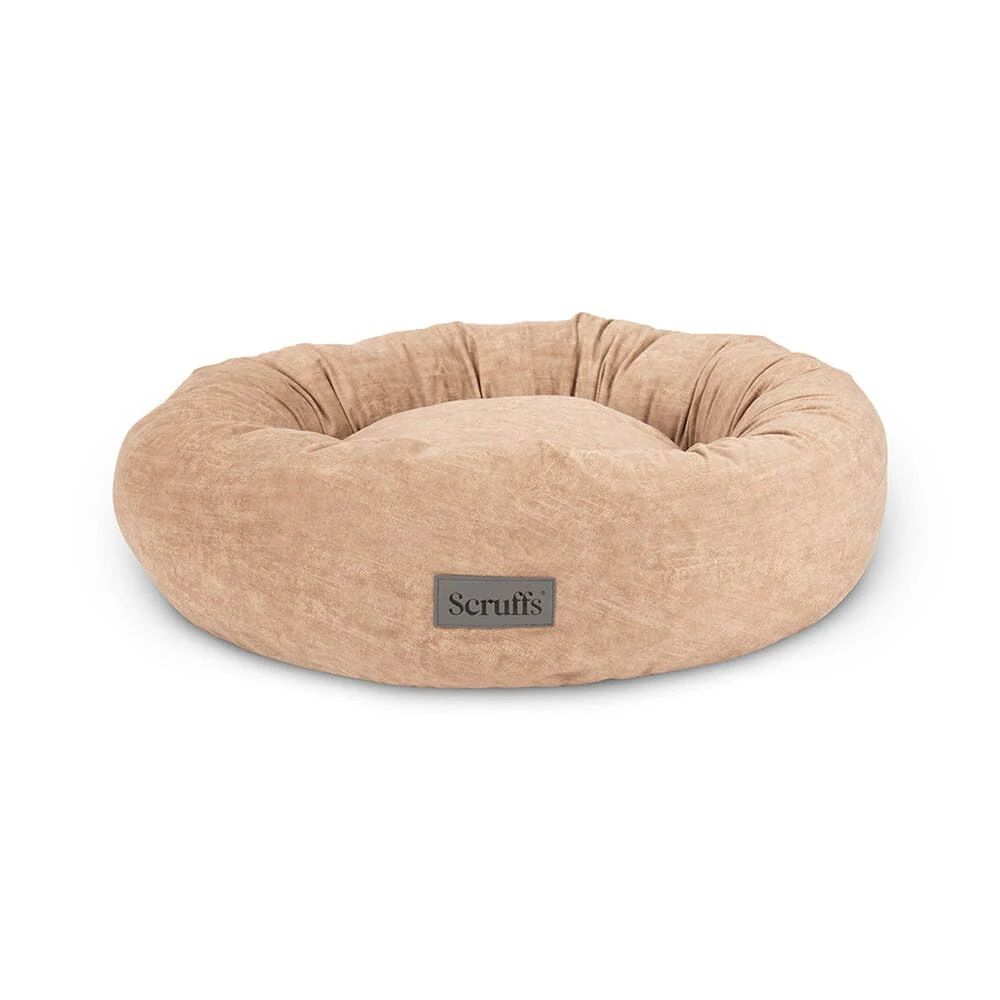 Scruffs Oslo Donut Dog Bed - Desert Sand Medium - Shopivet.com