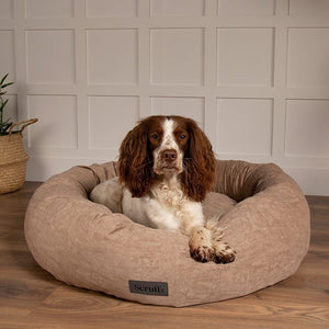 Scruffs Oslo Donut Dog Bed - Desert Sand Medium - Shopivet.com