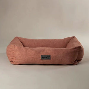 Scruffs Seattle Box Dog Bed - Coral Pink Medium - Shopivet.com
