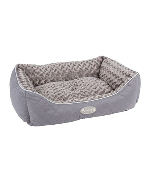 Scruffs Wilton Box Dog Bed - Grey X - Large - Shopivet.com