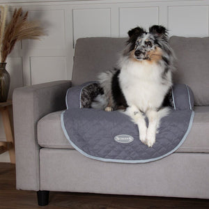 Scruffs Wilton Sofa Dog Bed - Storm Grey Small - Shopivet.com