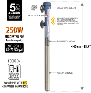 SCUBA CONTACTLESS SUBMERSIBLE HEATER 250W