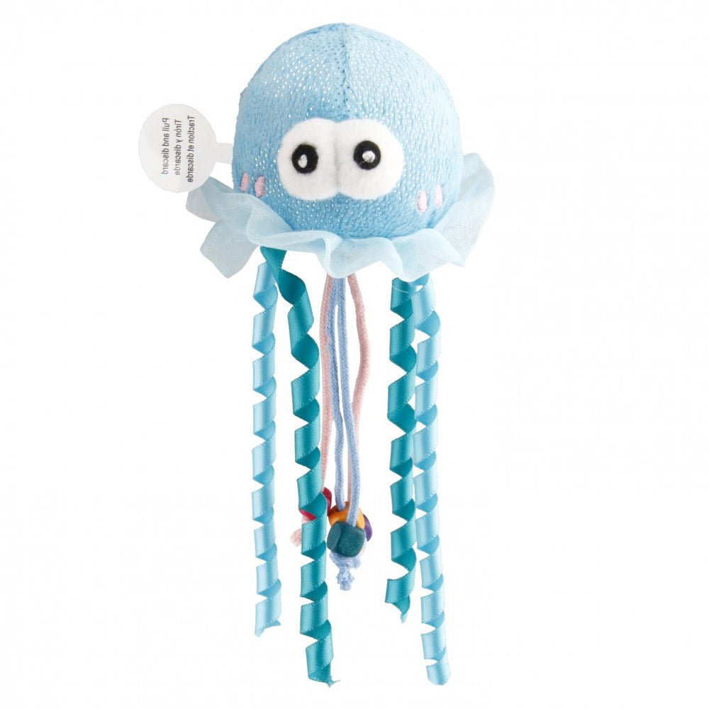 Shining Friends Jellyfish with activated LED light & Catnip inside - Shopivet.com