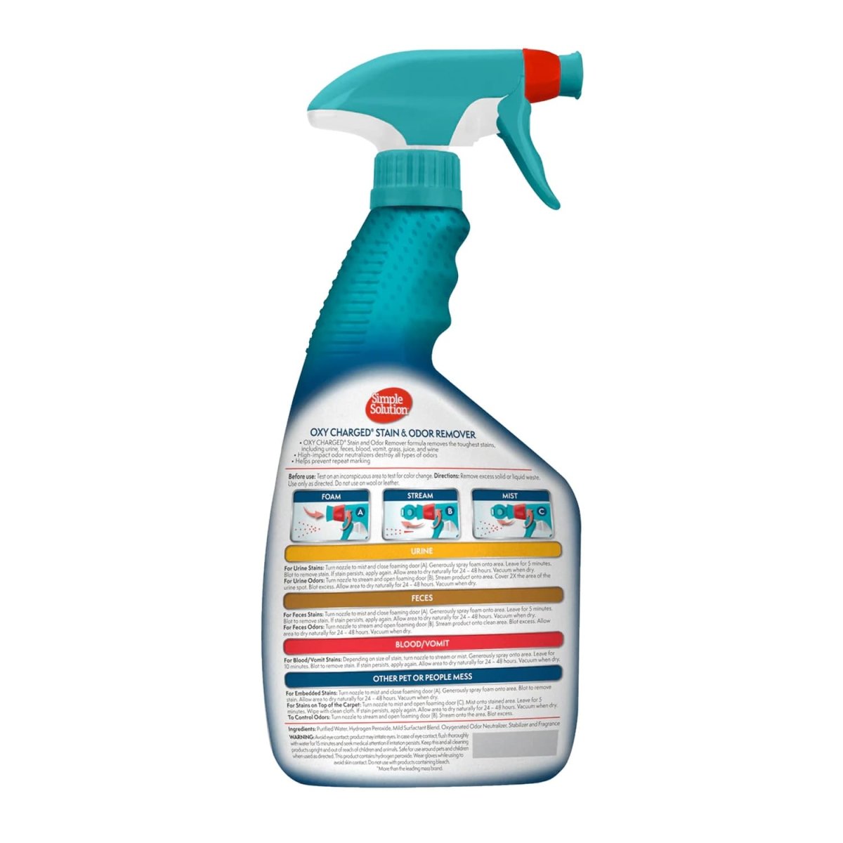 Simple Solution Oxy Charged Pet Stain and Odor Remover – 945ml - Shopivet.com