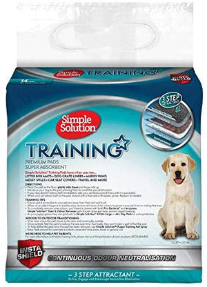 Simple Solution Premium Dog and Puppy Training Pads Pack of 14 - Shopivet.com