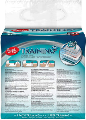 Simple Solution Premium Dog and Puppy Training Pads (Pack of 30) - Shopivet.com