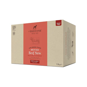 The Innocent Hound Air - Dried British Beef Stew with Carrot & Rosemary Puppy & Adult Dry Dog Food - 1.5kg - Shopivet.com