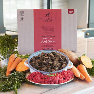 The Innocent Hound Air - Dried British Beef Stew with Carrot & Rosemary Puppy & Adult Dry Dog Food - 1.5kg - Shopivet.com