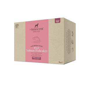 The Innocent Hound Air - Dried Wild Salmon Fishcakes with Sweet Potato Puppy & Adult Dry Dog Food - 3kg - Shopivet.com