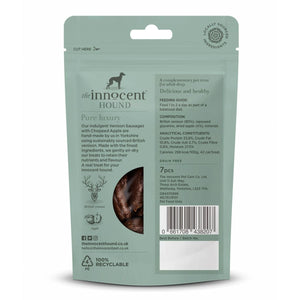 The Innocent Hound Venison with Chopped Apple Dog Sausages 7pcs - 7pcs - Shopivet.com