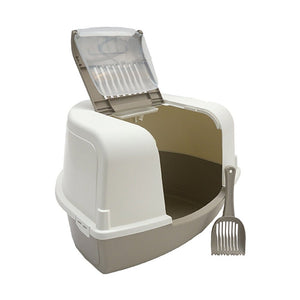 Toilet Ariel Corner Litter Tray and Scoop - light - orange - Shopivet.com