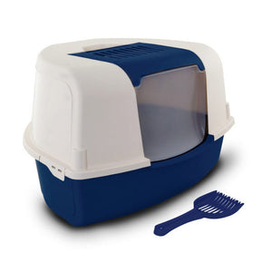 Toilet Ariel Corner Litter Tray and Scoop - mustard - Shopivet.com
