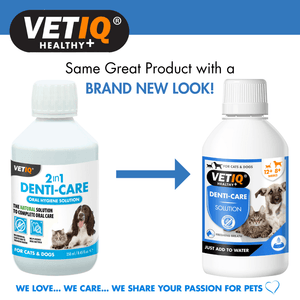 VetiQ 2in1 Denti - Care Oral Hygiene Solution 250ml - 250ML - Shopivet.com