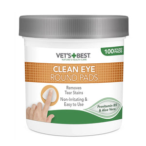 Vet’s Best Clean Eye Round Pads (100pads) - Shopivet.com