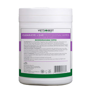 Vet’s Best Ear & Eye Wipes – 160 Pack - Shopivet.com