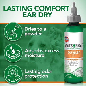 Vets Best Ear Relief Dry (4oz) - Shopivet.com