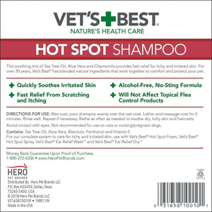 Vet’s Best Hot Spot Shampoo (16oz) - Shopivet.com