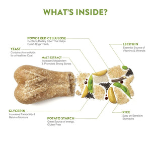Whimzees Rice Bone Dental Dog Treat – Large (9pcs) - Shopivet.com