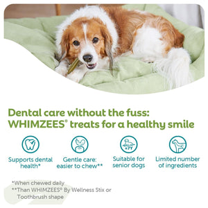Whimzees Soft Daily Dental Dog Treats Value Bag – X Small (56 pcs) - Shopivet.com