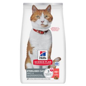 Hill’s Science Plan Sterilised Cat Adult Cat Food With Salmon (10kg)