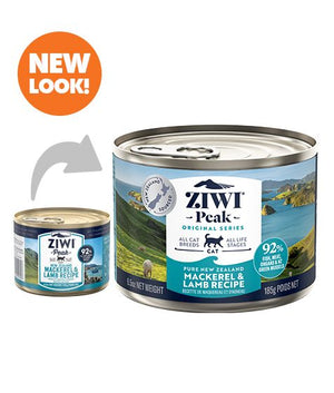 ZIWI Peak Mackerel & Lamb Recipe Wet Cat Food - 185G - Shopivet.com